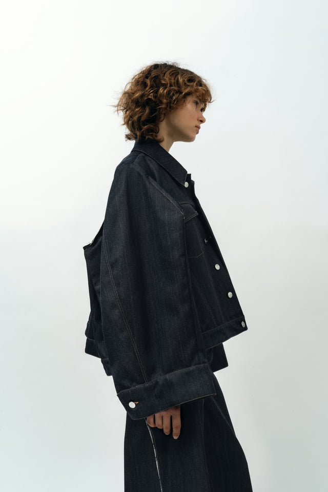 PONCHO DENIM jacket