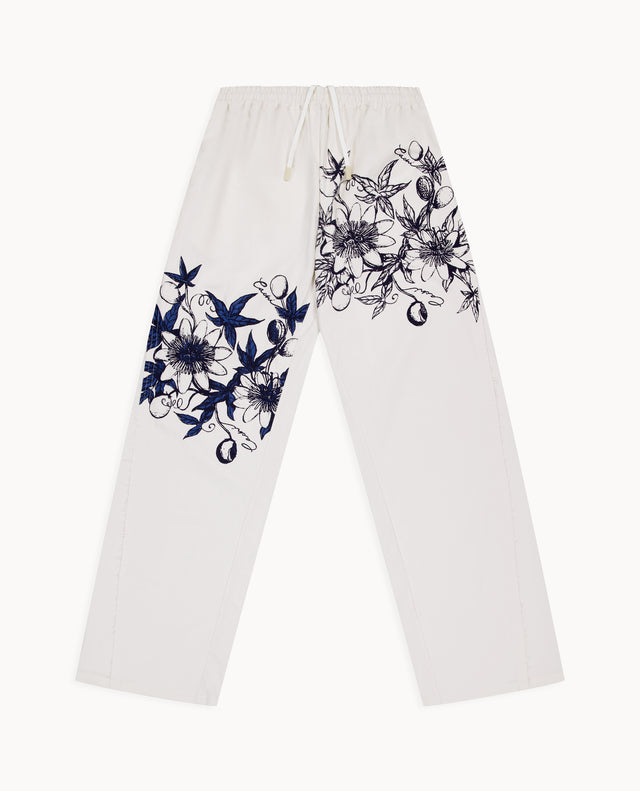 Pantalon en coton sérigraphiée