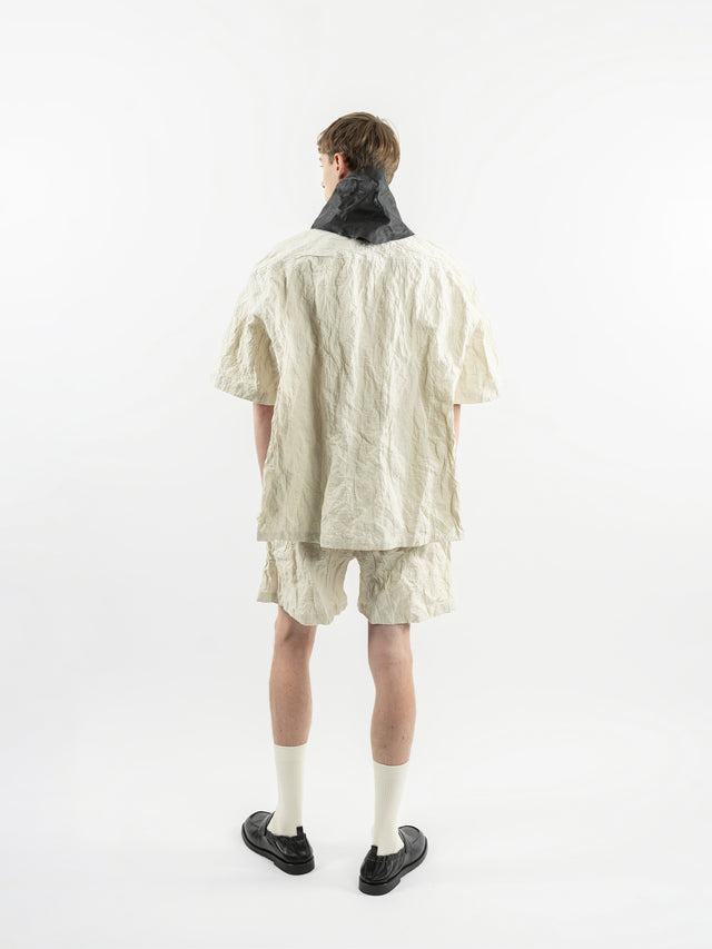 Crinkled cotton shirt