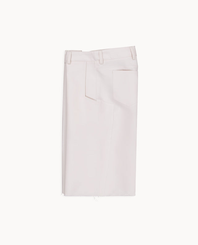 Short droit Blanc