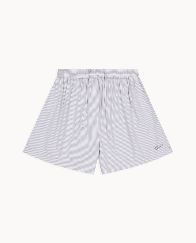 Short à rayures